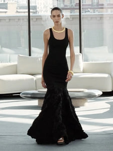 BANCI BLACK FLORAL DRESS