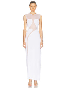 NIXY MESH LONG DRESS