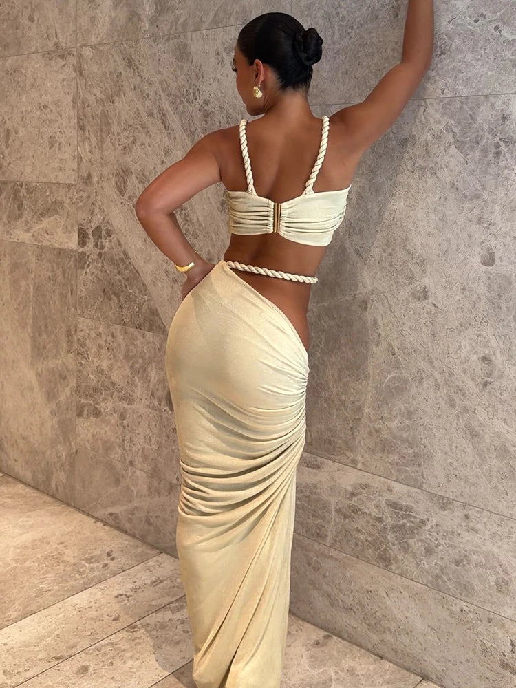 CLARA SEXY TWO PIECE SKIRT SET