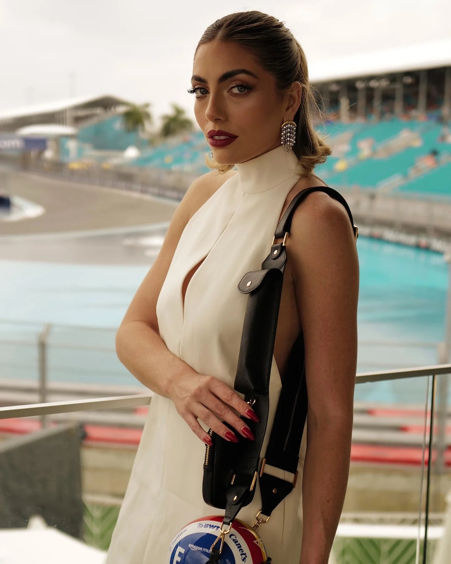 MAVEA  MINT & WHITE MINI DRESS