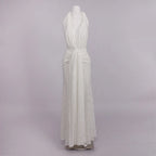 MANDY LACE HALTER MAXI DRESS