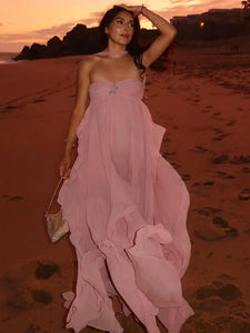 TATYANA HALTER BACKLESS DRESS