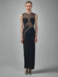 NIXY MESH LONG DRESS
