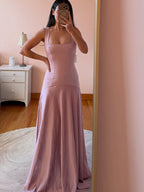 LILI ELEGANT PINK MAXI DRESS FOR WOMEN