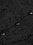 WREN BLACK CUT OUT DESIGN LACE MAXI DRESS