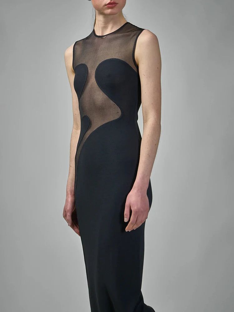 NIXY MESH MAXI DRESS