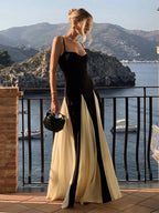 LINDSAY COLOR BLOCK STRAPPY DRESS