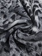 TINA BLACK LEOPARD LONG DRESS GOWN