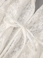 MANDY LACE HALTER MAXI DRESS