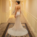 Charger l&#39;image dans la galerie, SHANTA WHITE LACE HALTER DRESS
