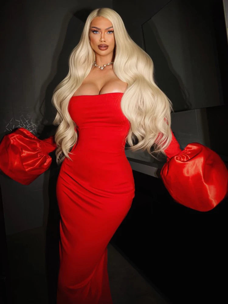 MARA BLACK RED OFF SHOULDER DRESS GOWN