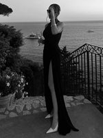 Charger l&#39;image dans la galerie, ANNORA HIGH SLIT DRESS
