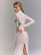 JOCELYN WHITE LACE WEDDING MAXI DRESS