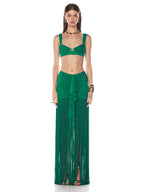 QUINN BEACH GREEN DRESS TWO PIECE SET