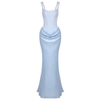 ANASTASIA ELEGANT BLUE BODYCON MAXI DRESS