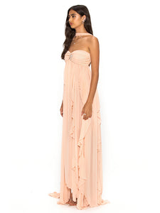 TATYANA HALTER BACKLESS DRESS