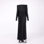 DIANA ELEGANT WHITE LONG SLEEVE MAXI DRESS