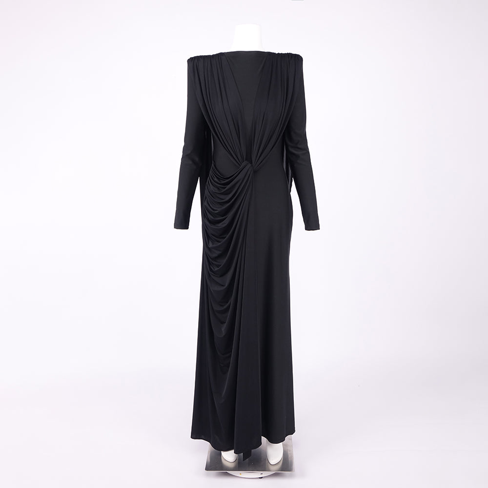DIANA ELEGANT WHITE LONG SLEEVE MAXI DRESS