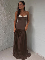 HARPER BROWN STRAPLESS MAXI DRESS
