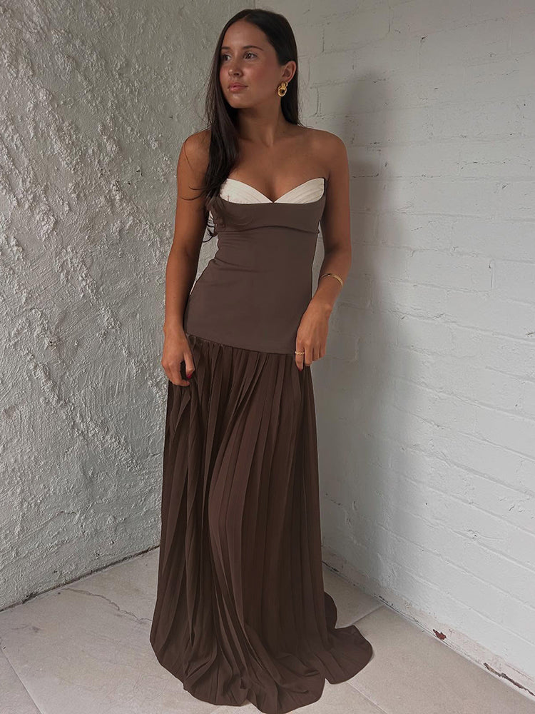 HARPER BROWN STRAPLESS MAXI DRESS