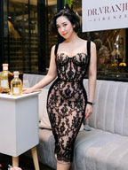 APOPI WHITE MIDI DRESS