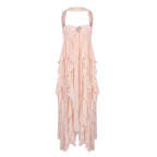 TATYANA HALTER BACKLESS MAXI DRESS
