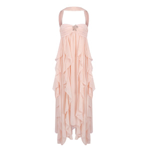 TATYANA HALTER BACKLESS DRESS