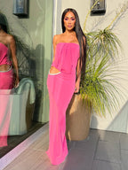 AVIVI ROSE RED LONG DRESS