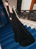 BONNIE BLACK BACKLESS MAXI DRESS