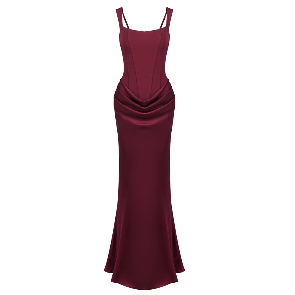 ANASTASIA ELEGANT BLUE BODYCON MAXI DRESS