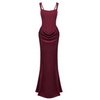 ANASTASIA ELEGANT BLUE BODYCON MAXI DRESS