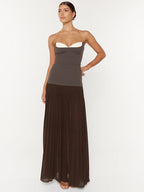 HARPER BROWN STRAPLESS MAXI DRESS