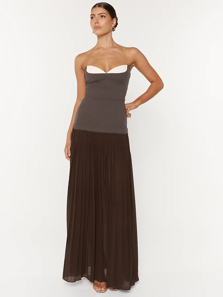 HARPER BROWN STRAPLESS MAXI DRESS