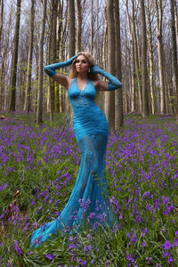 EMINA HALTER LAVE DRESS GOWN