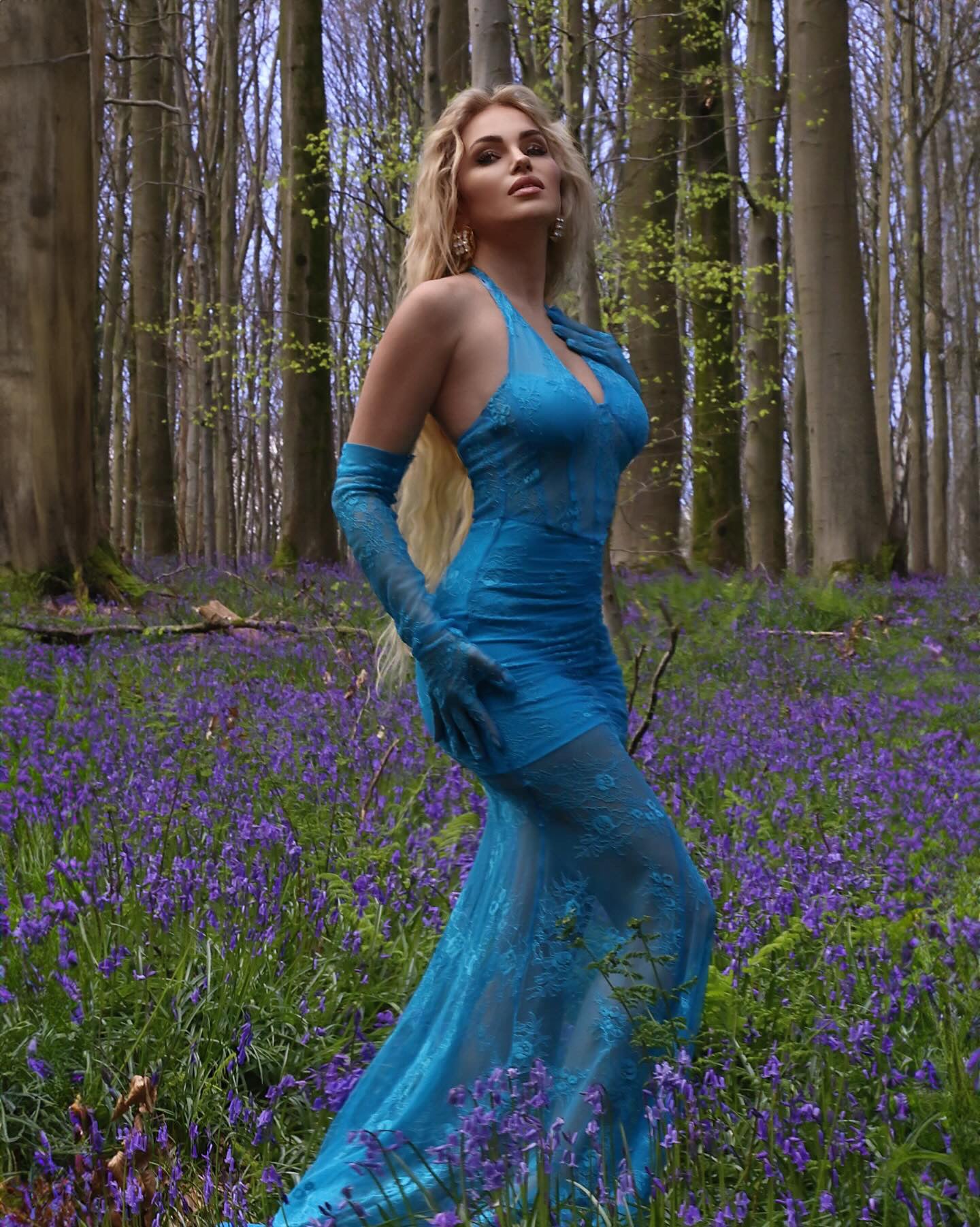EMINA HALTER LAVE DRESS GOWN