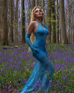 EMINA HALTER LAVE DRESS GOWN