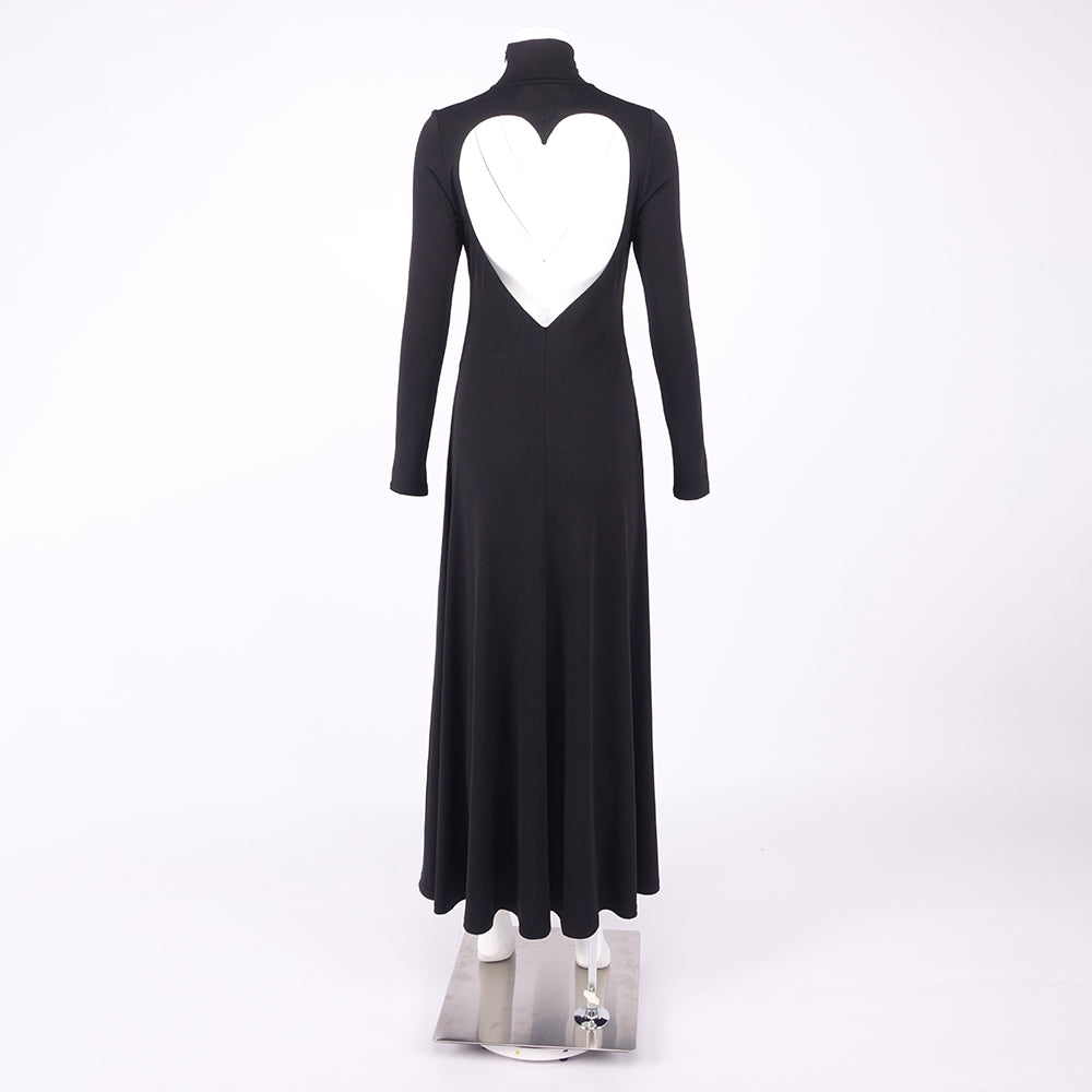 MERISA BLACK OPEN BACK MAXI DRESS