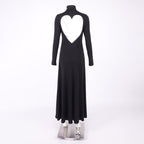 MERISA BLACK OPEN BACK MAXI DRESS