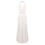 MANDY LACE HALTER MAXI DRESS