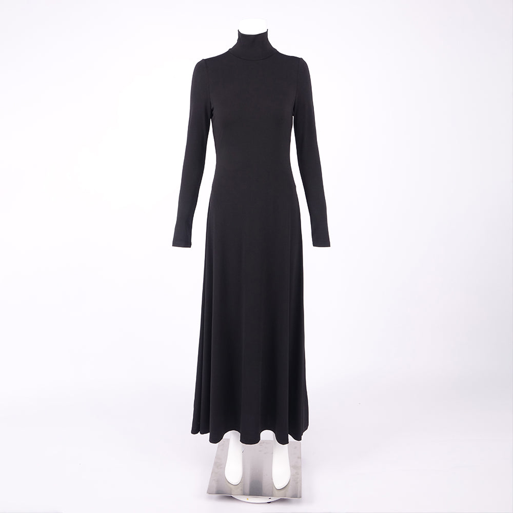 MERISA BLACK OPEN BACK MAXI DRESS