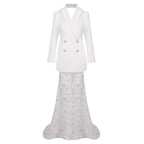 VICKY WHITE TWO-PIECE DRESS SET