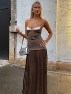 HARPER BROWN STRAPLESS MAXI DRESS