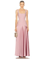 LILI ELEGANT PINK MAXI DRESS FOR WOMEN