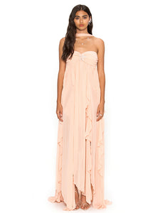 TATYANA HALTER BACKLESS DRESS