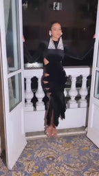 RONIA BLACK LONG DRESS