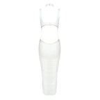 RIGA WHITE MIDI DRESS