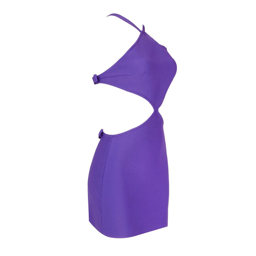 NATALIE PURPLE MINI DRESS