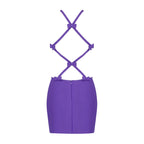 NATALIE PURPLE MINI DRESS