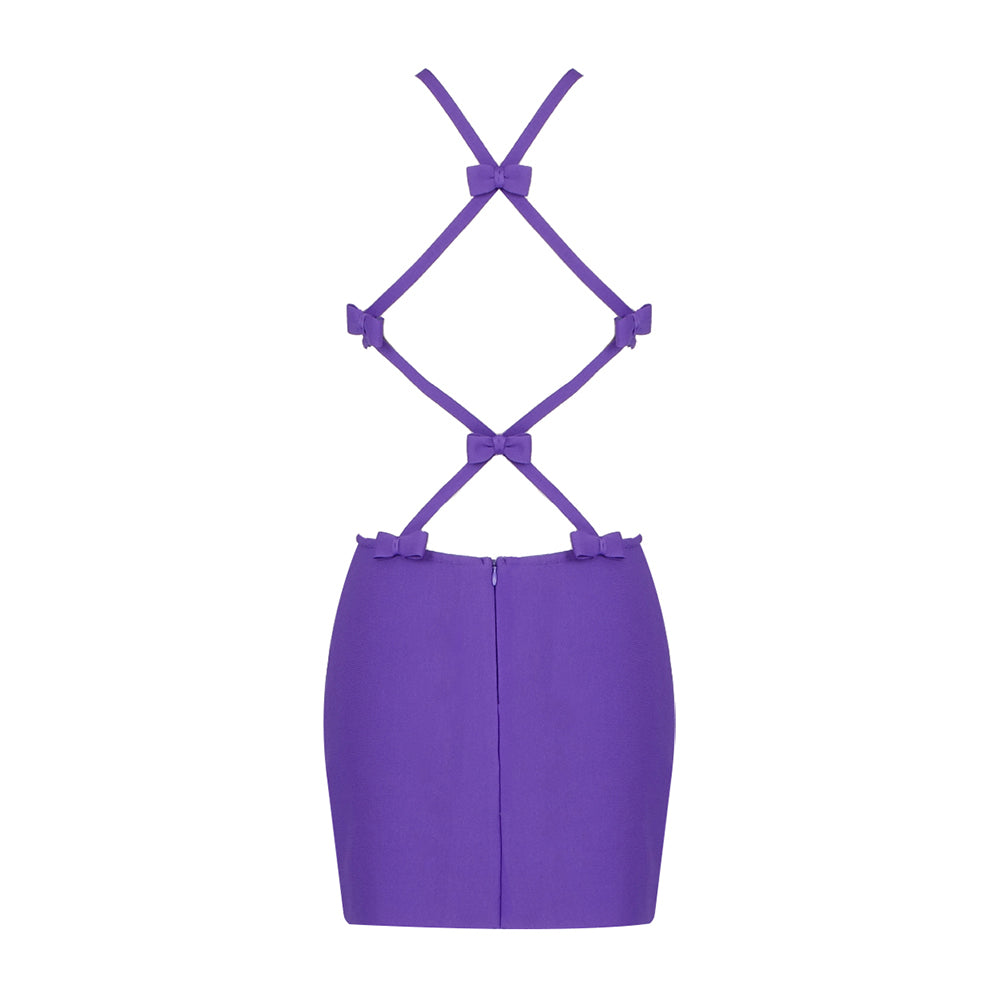 NATALIE PURPLE MINI DRESS