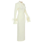 GRACE BEIGE LONG DRESS